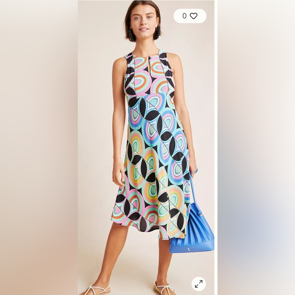 NWT Anthropologie Kenzie asymmetrical dress size 4